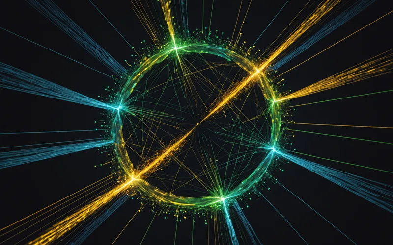 Abstract multi-channel sensor data streams converging into a unified analysis node